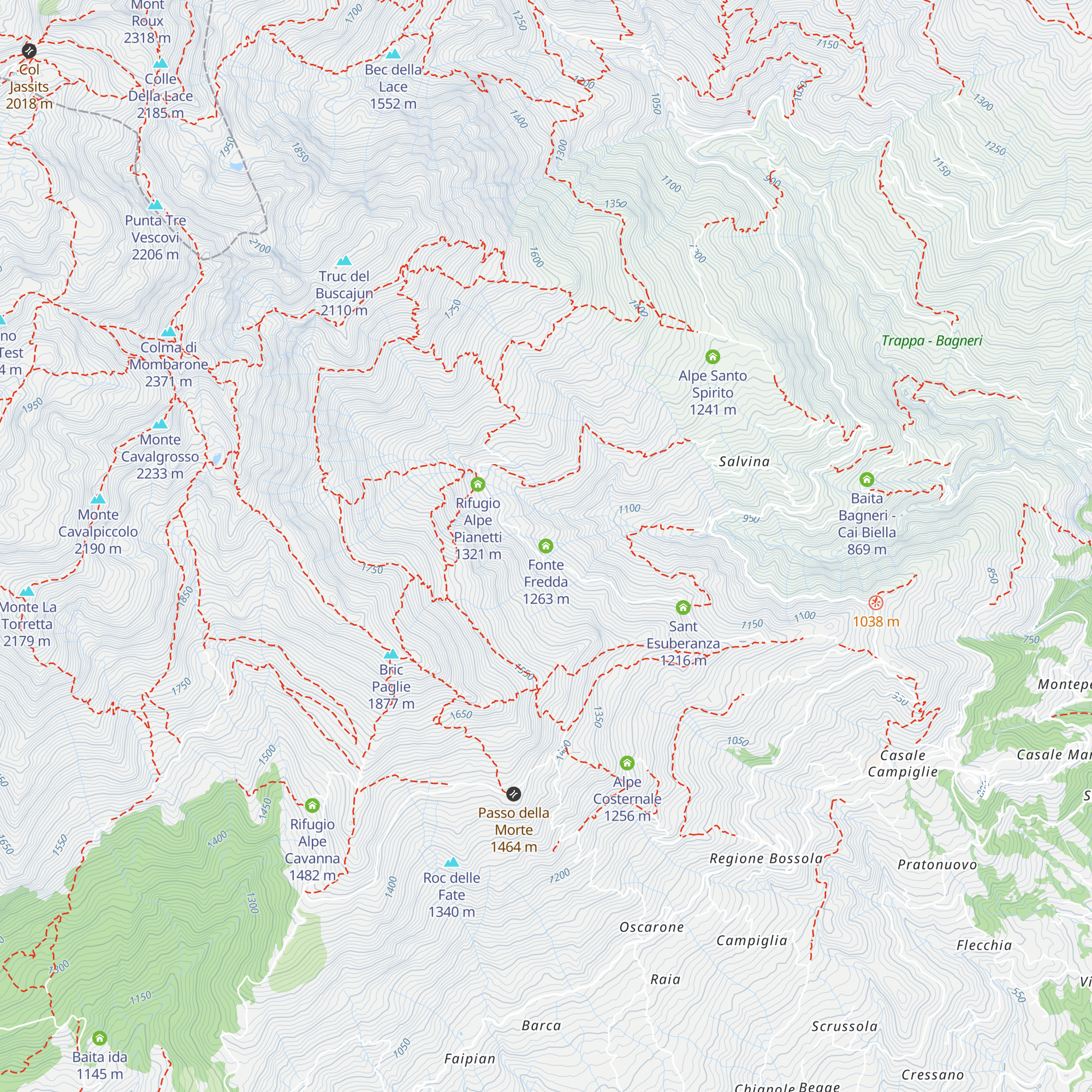 Fonte Fredda map