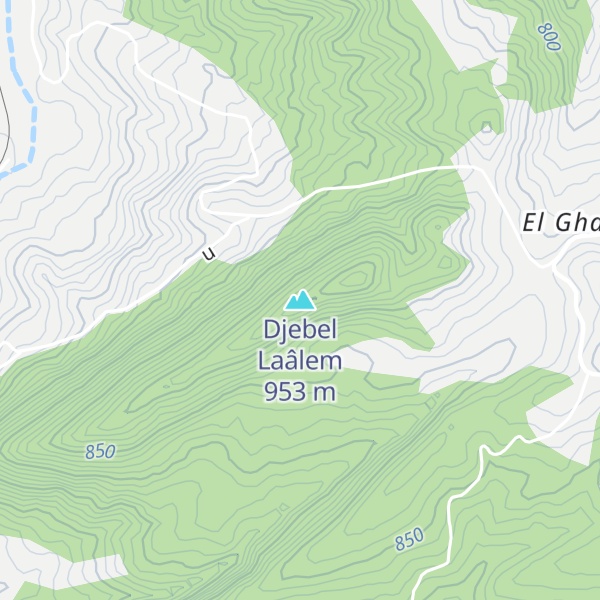 Map of Djebel Laâlem