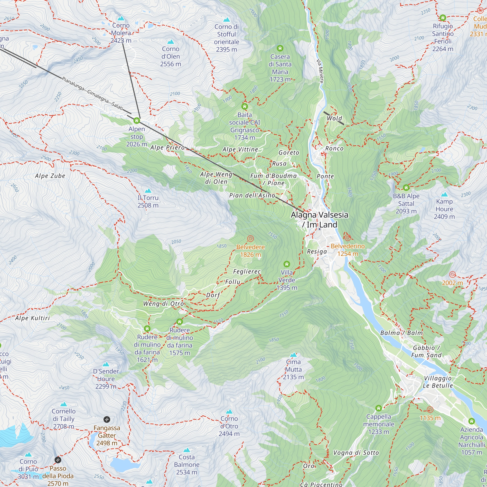 Stazione di seggiovia dismessa map