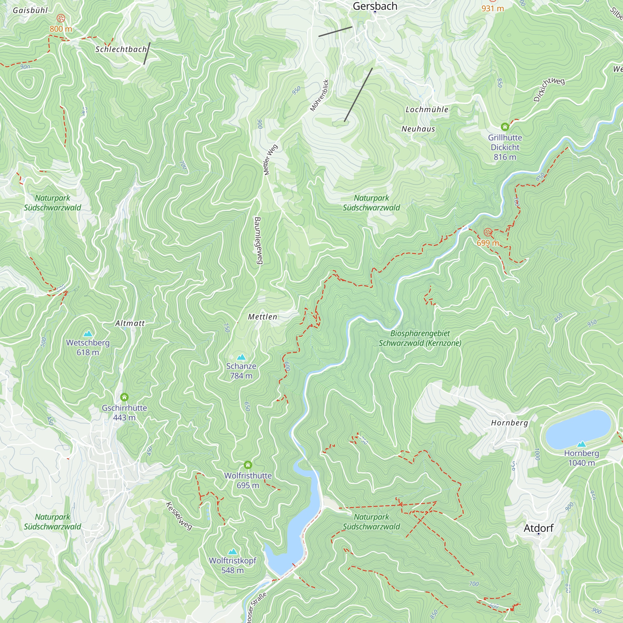Mettlerhütte map