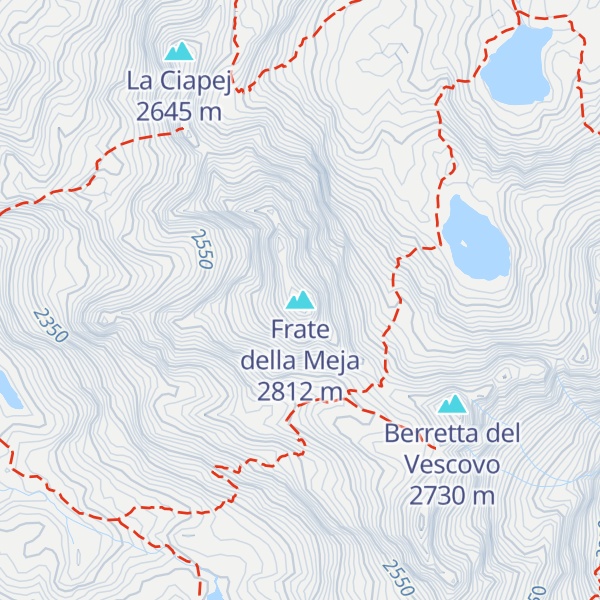 Map of Frate della Meja