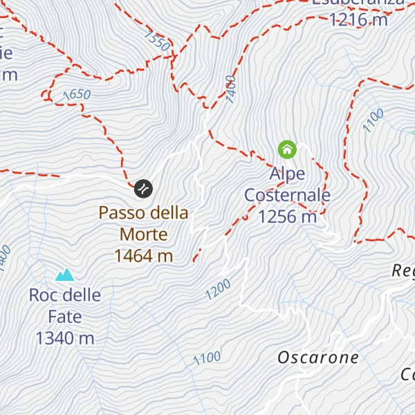 Map of Alpe Nuovo Oscarone