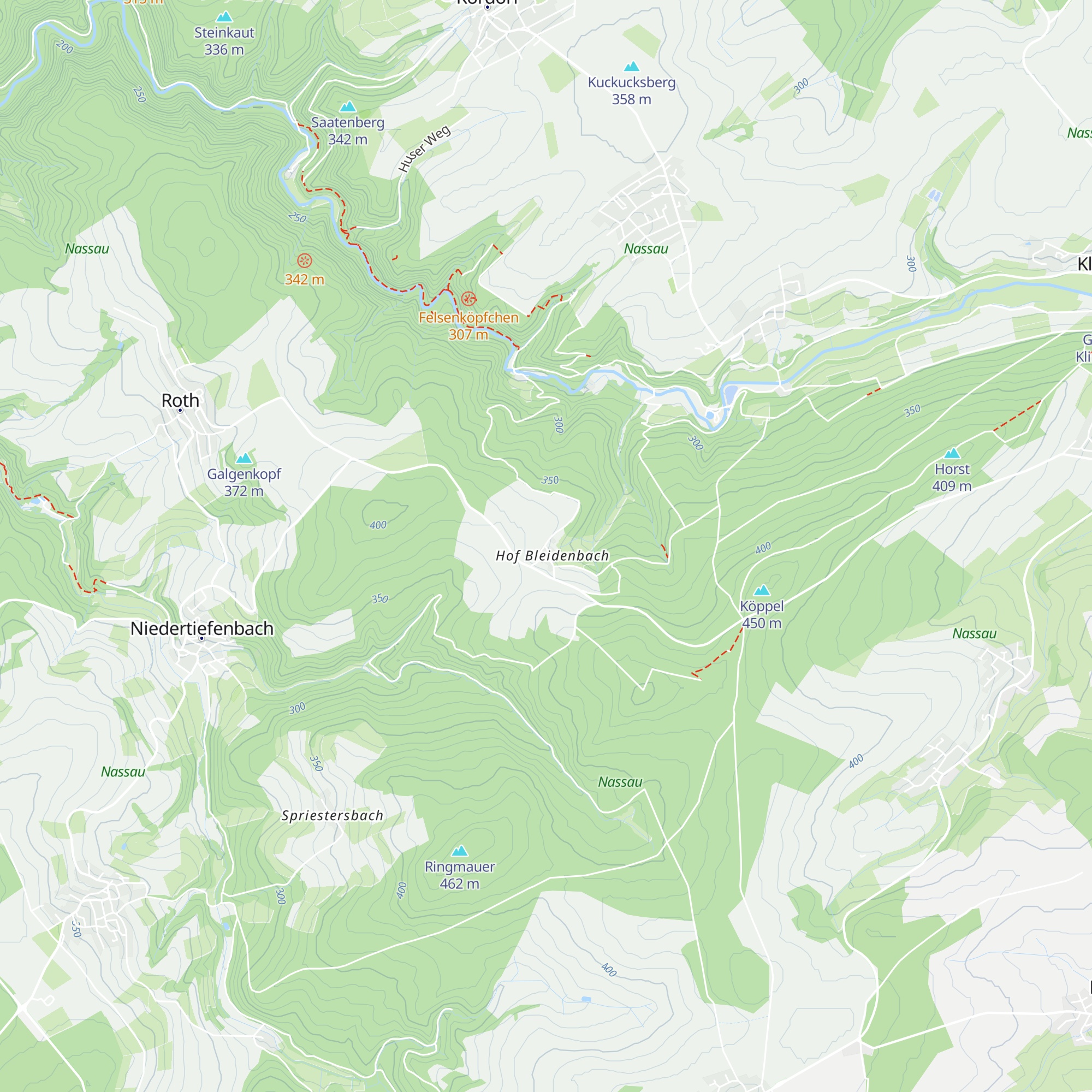 Schutzhütte Hof Bleidenbach map