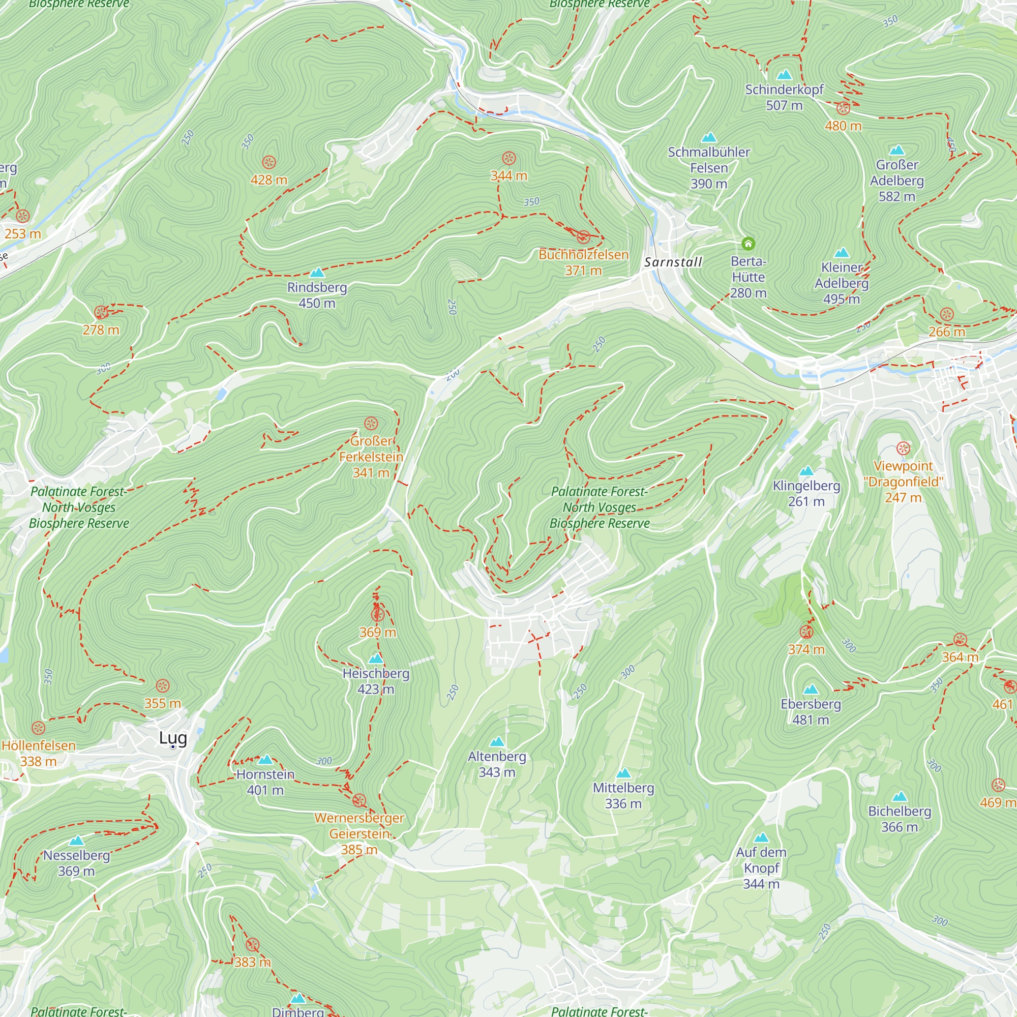 Osterbrunnenhütte map