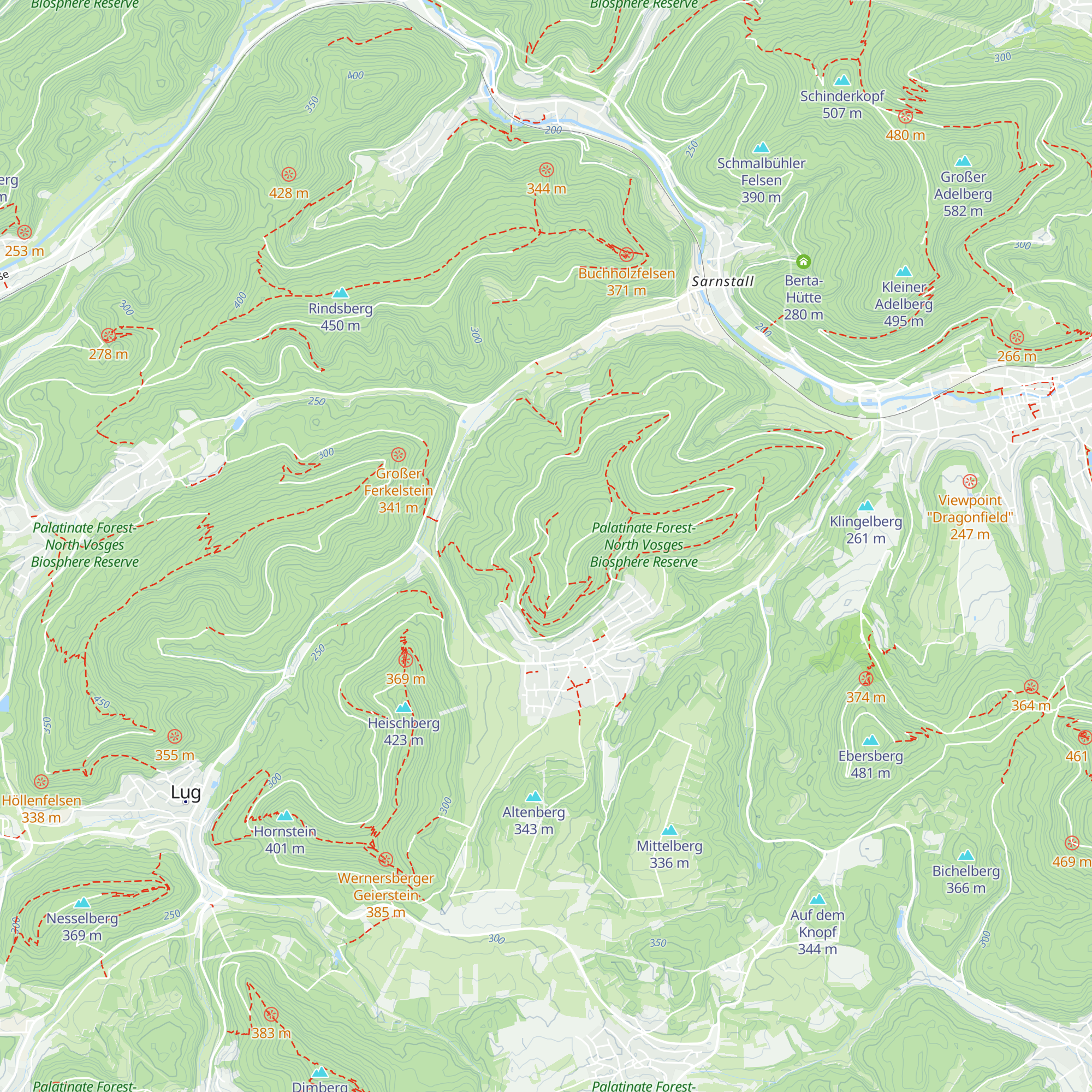 Osterbrunnenhütte map
