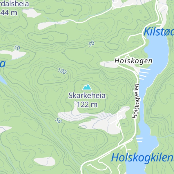 Map of Skarkeheia