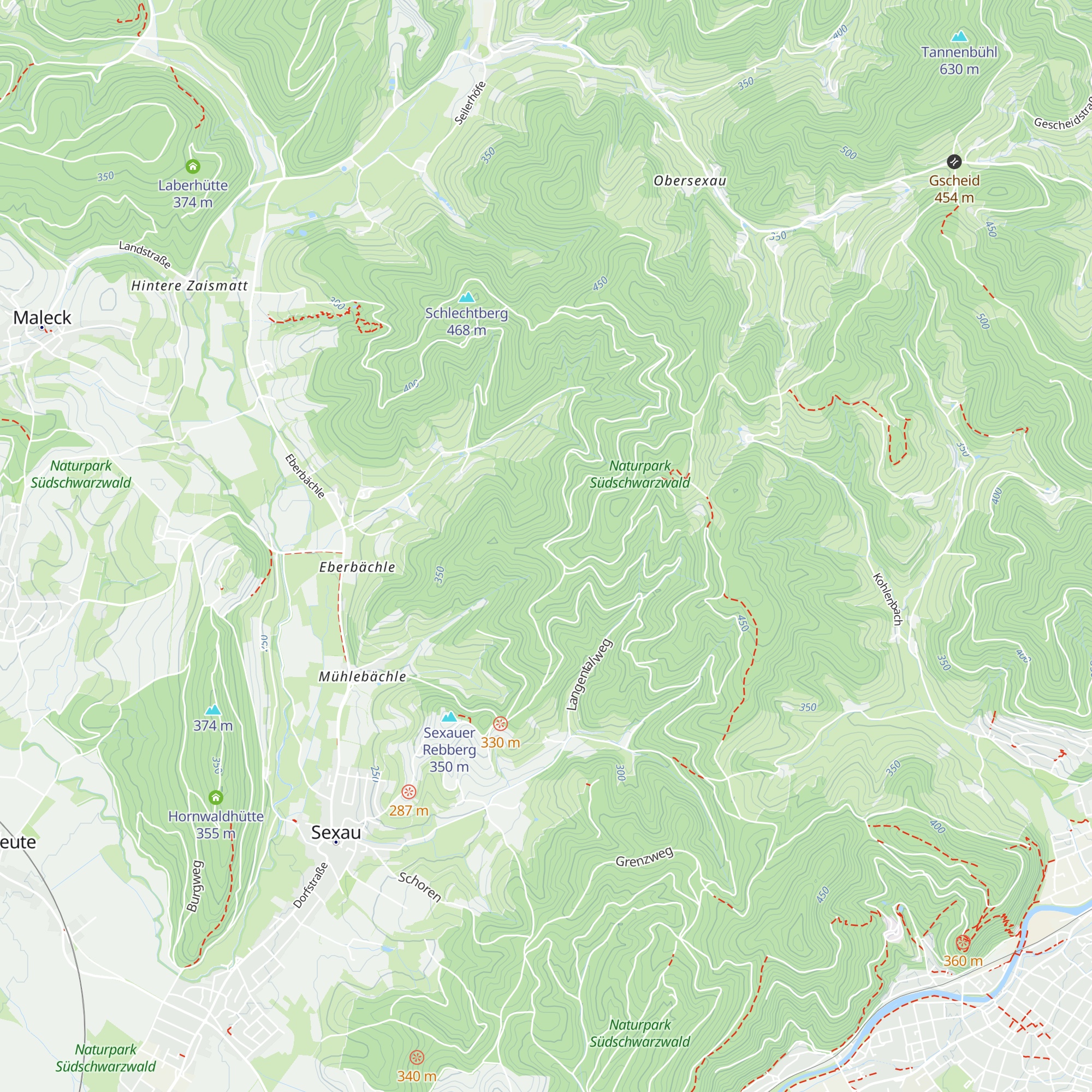 Dunkelehütte map