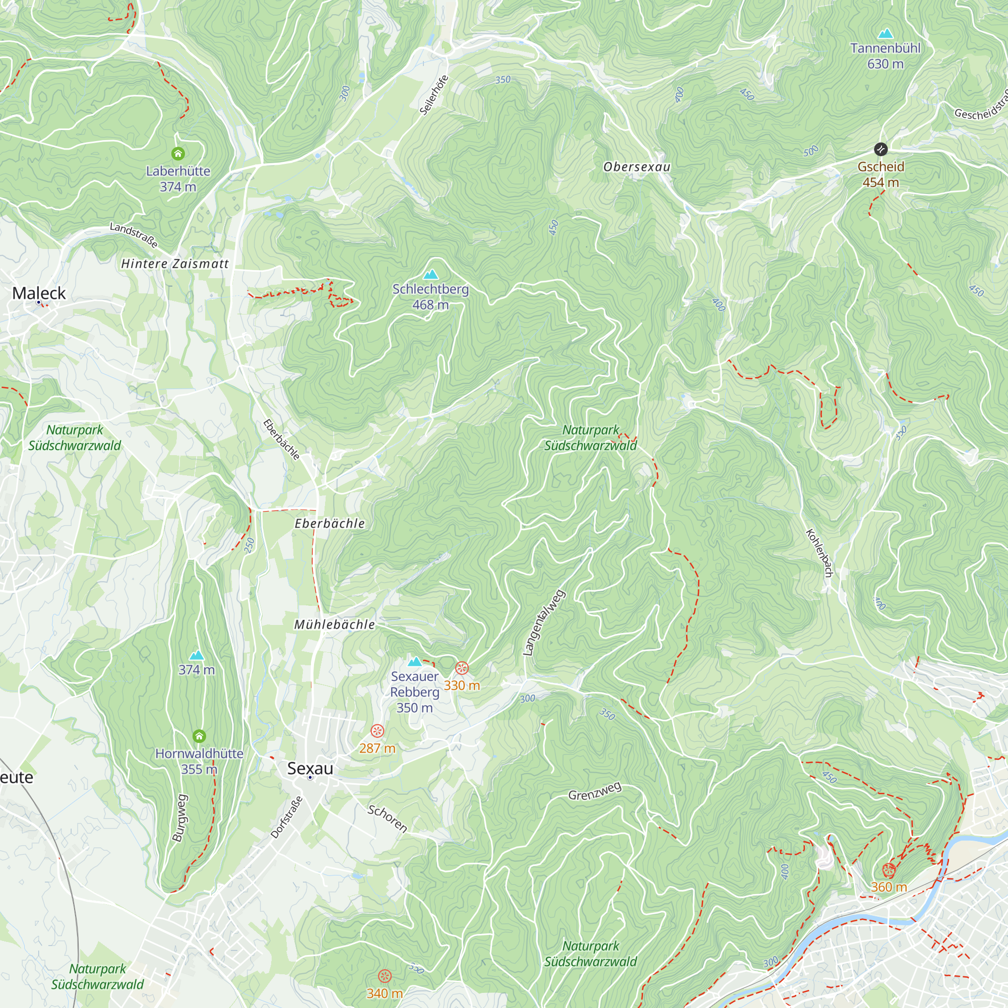 Dunkelehütte map