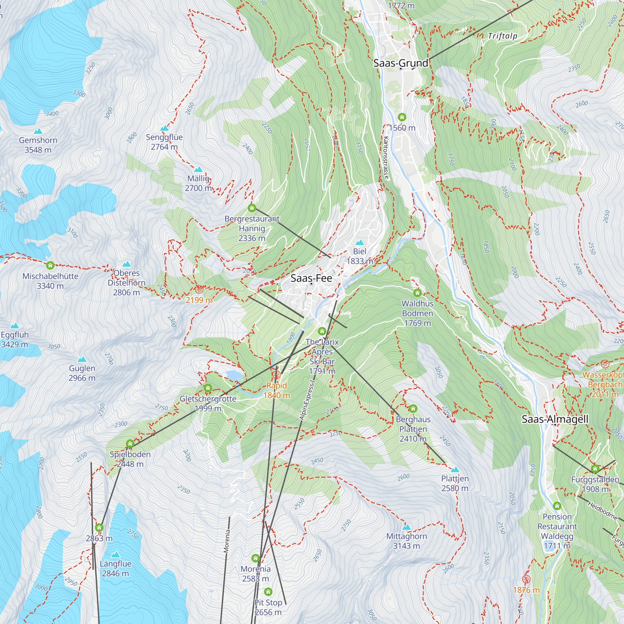 Skihütte map