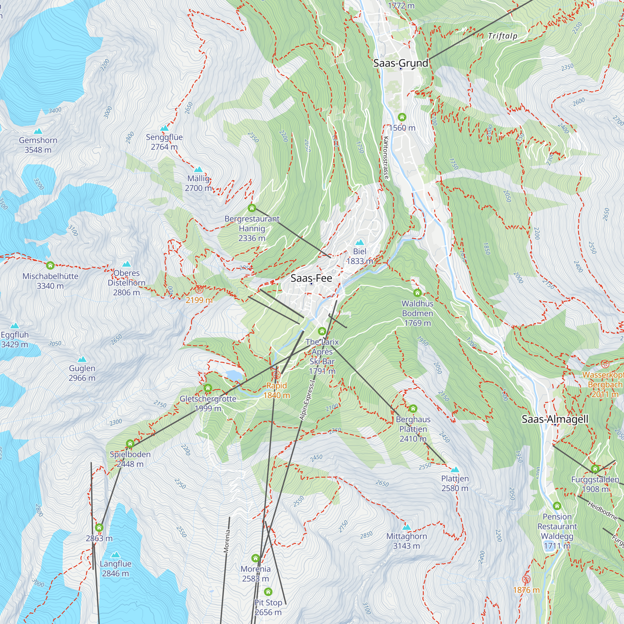 Skihütte map
