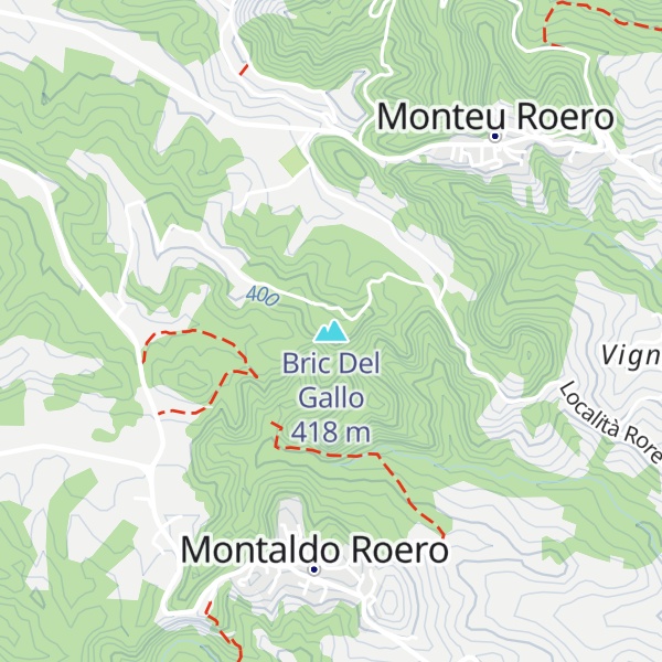 Map of Bric Del Gallo