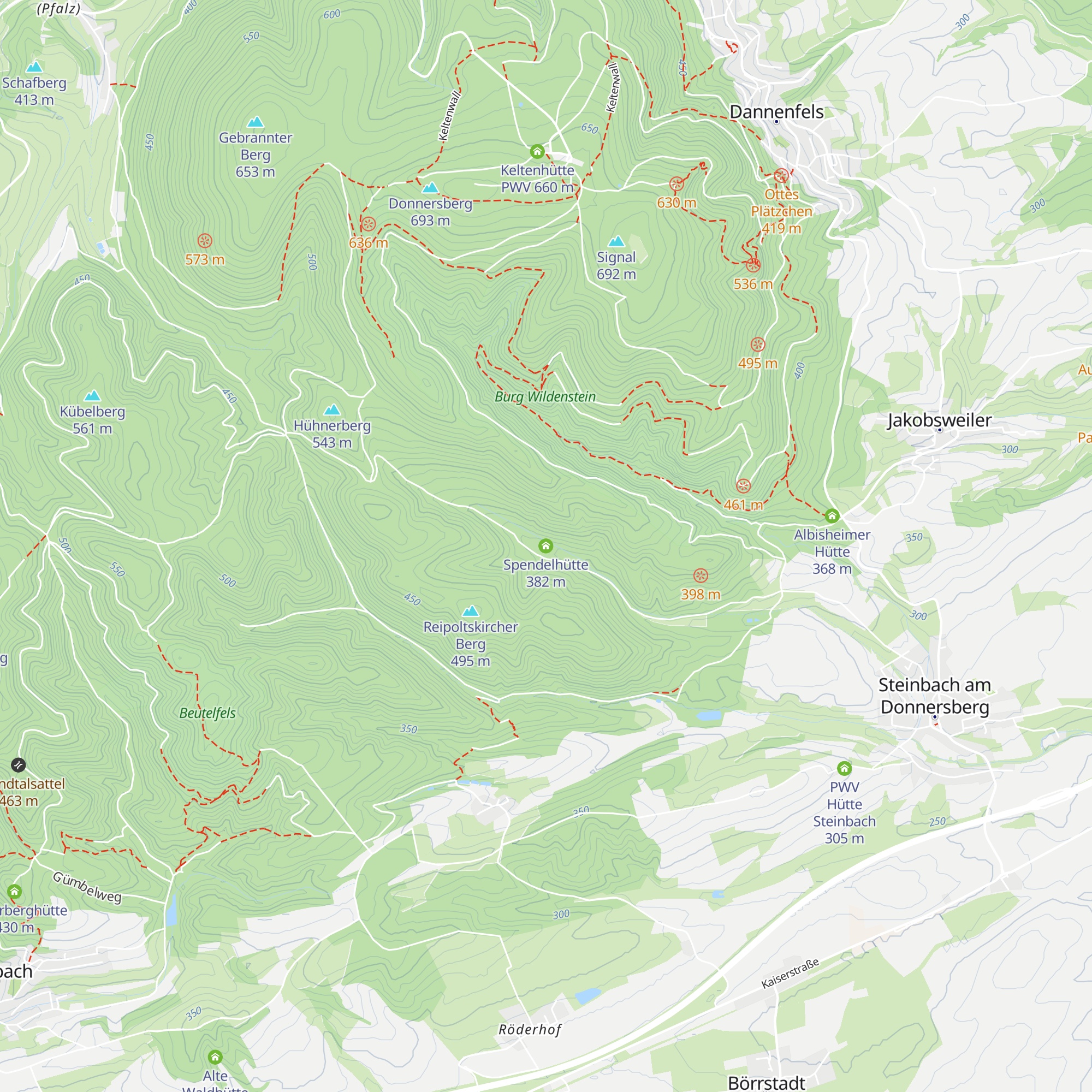 Spendelhütte map