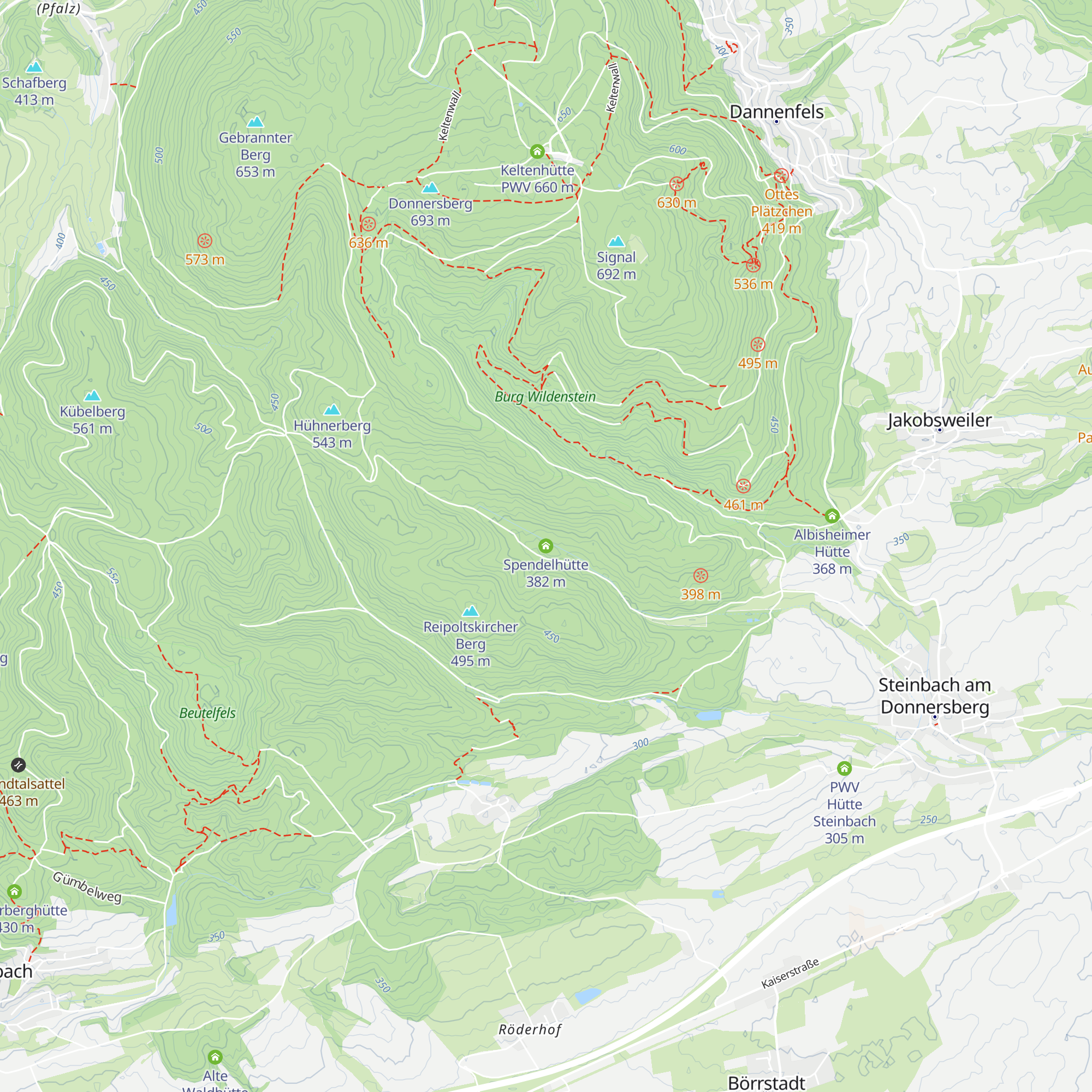 Spendelhütte map