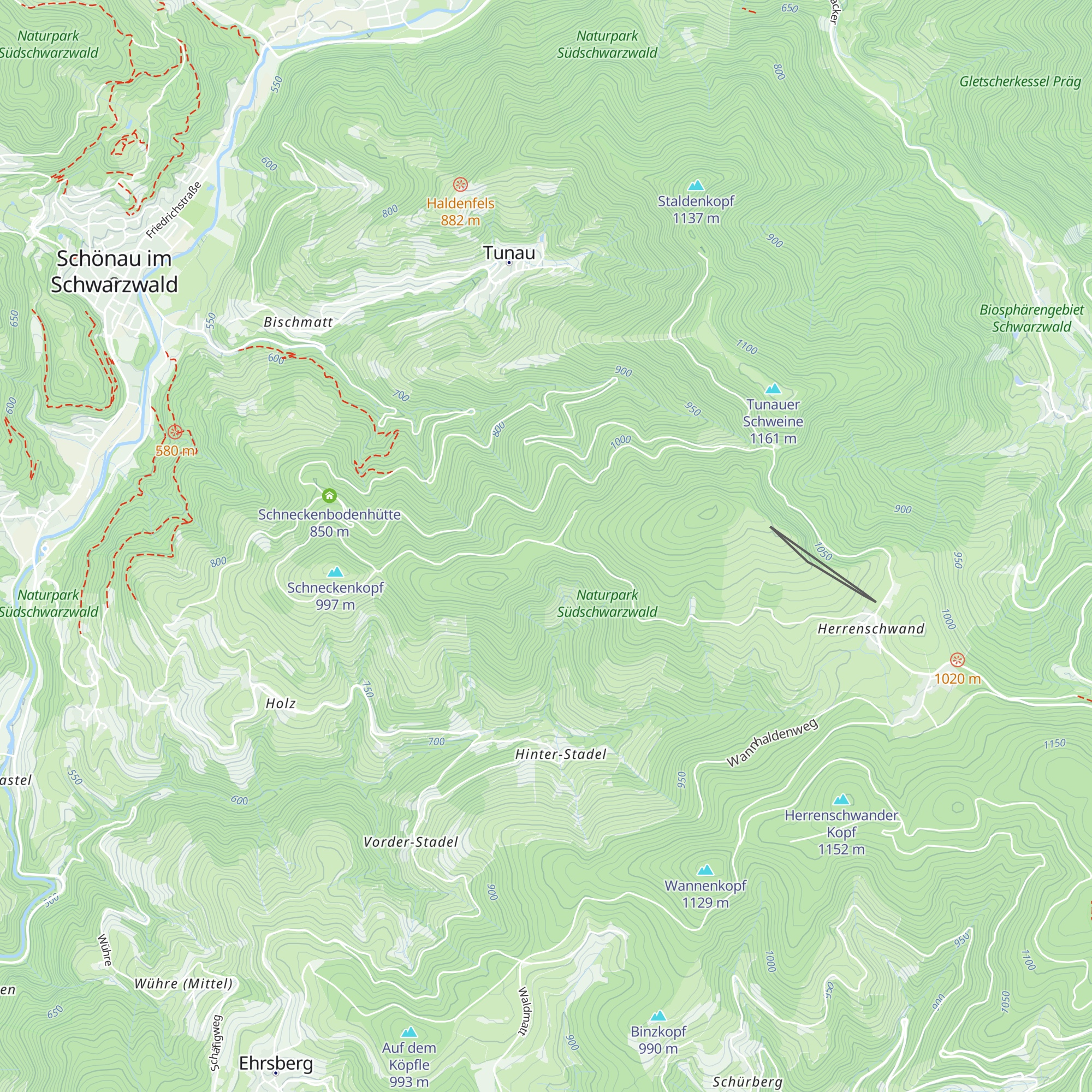Sattelwasenhütte map