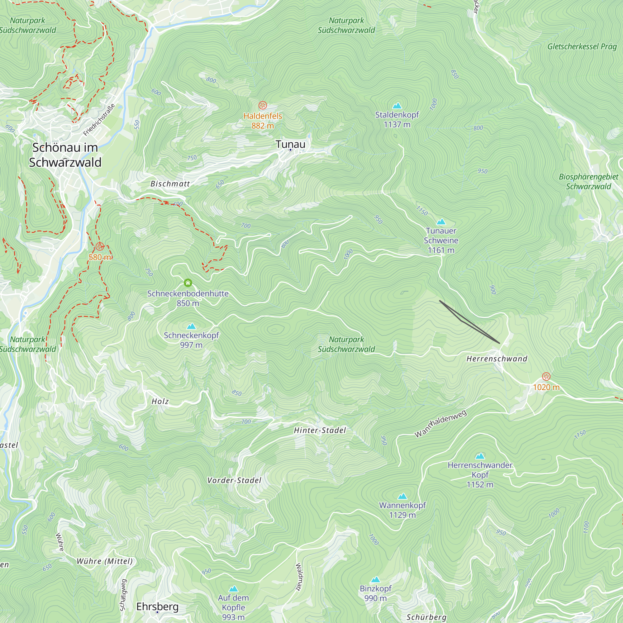 Sattelwasenhütte map