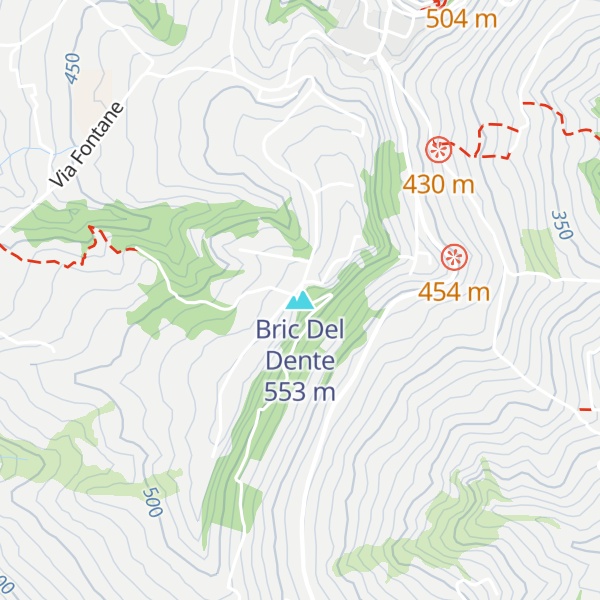 Map of Bric Del Dente