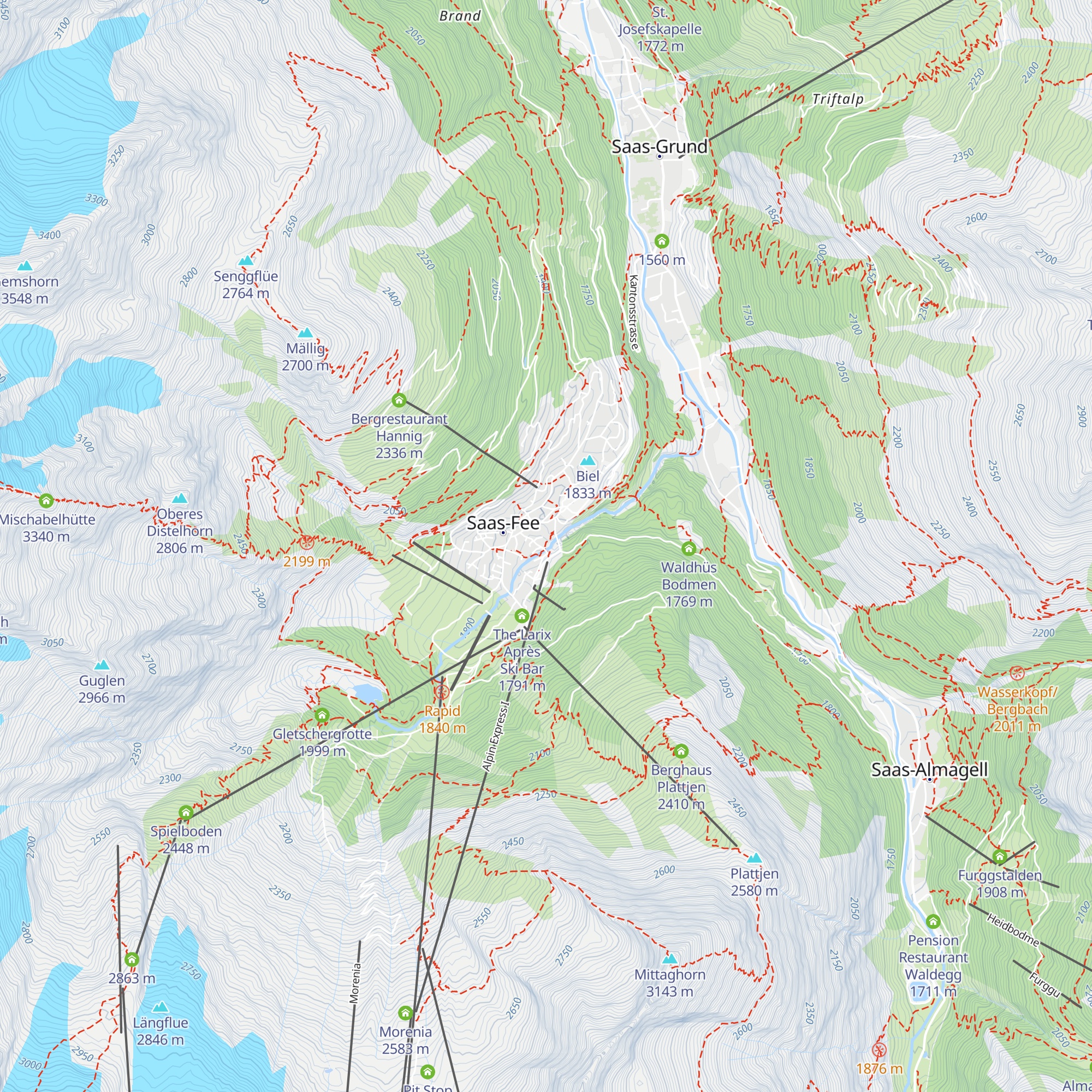La Gorge Zer Schlucht map
