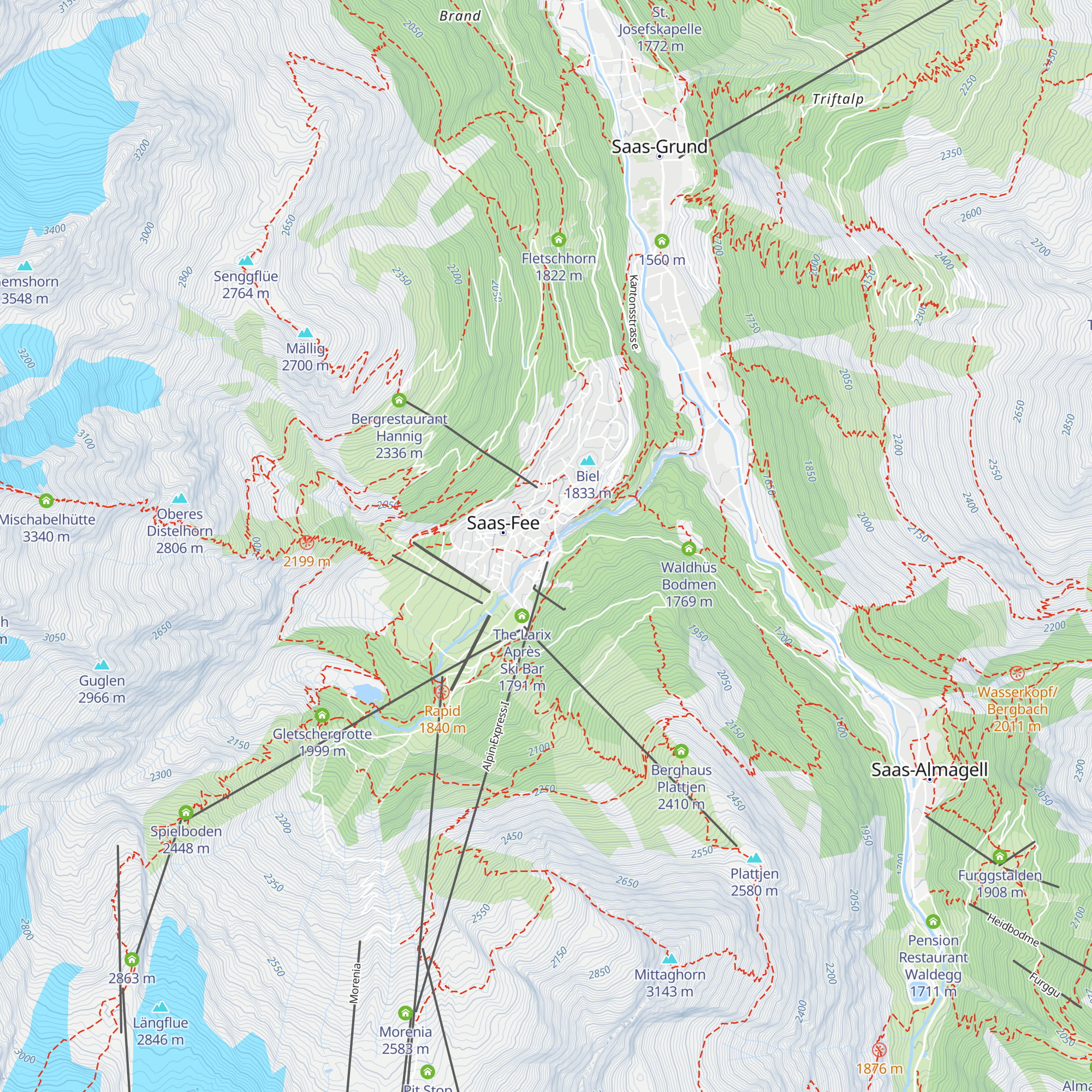 La Gorge Zer Schlucht map