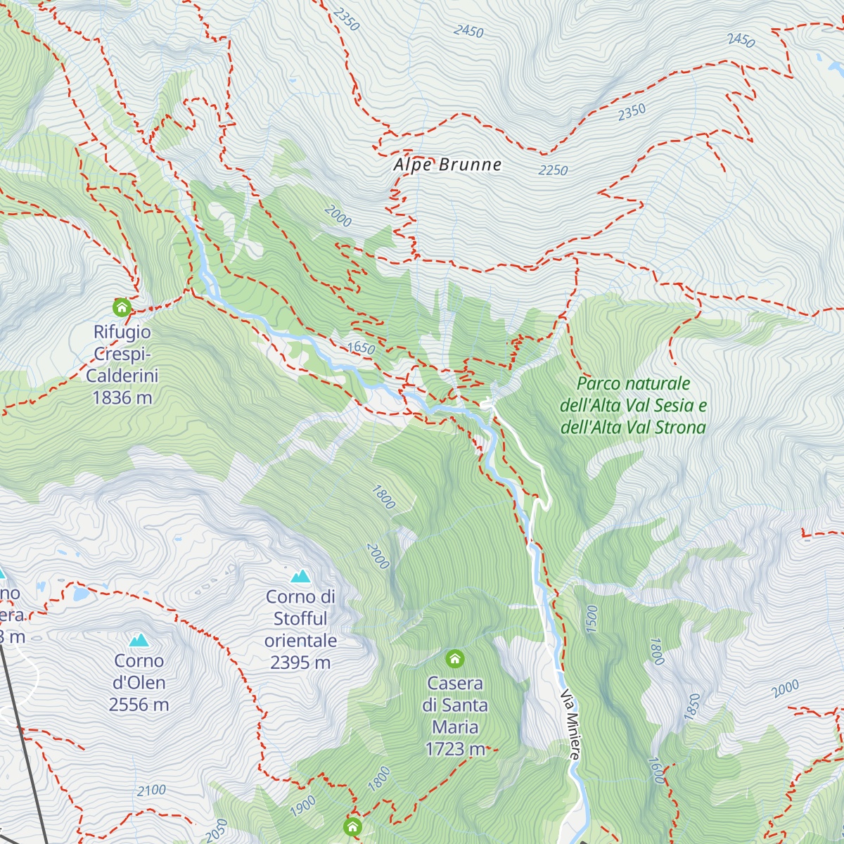 Rifugio Pastore map