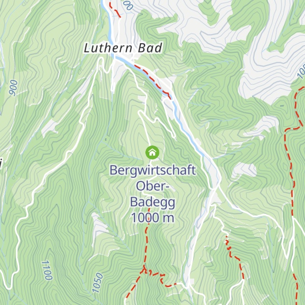 Map of Bergwirtschaft Ober-Badegg