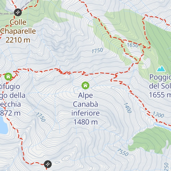 Map of Alpe Canabà inferiore