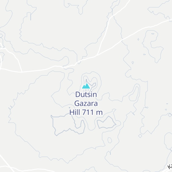 Map of Dutsin Gazara Hill