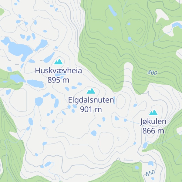 Map of Elgdalsnuten