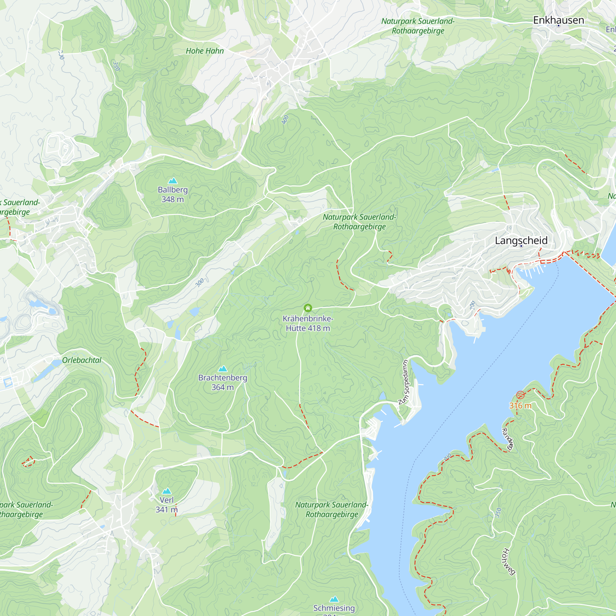 Krähenbrinke-Hütte map