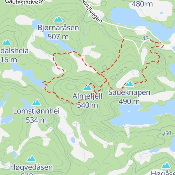 Map of Almefjell