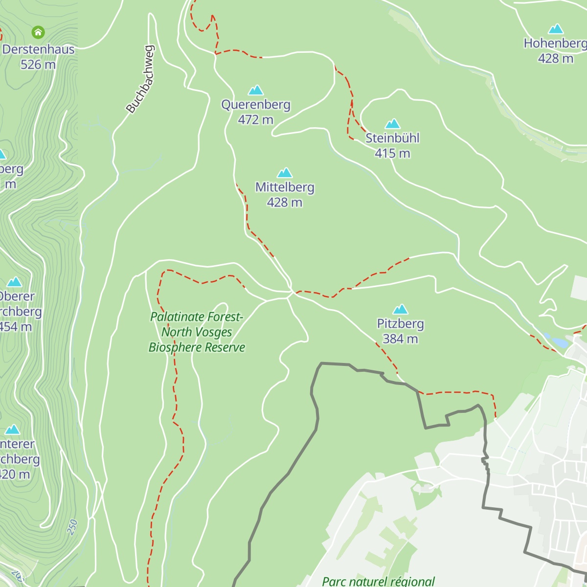 Schutzhütte an der Wegscheid map