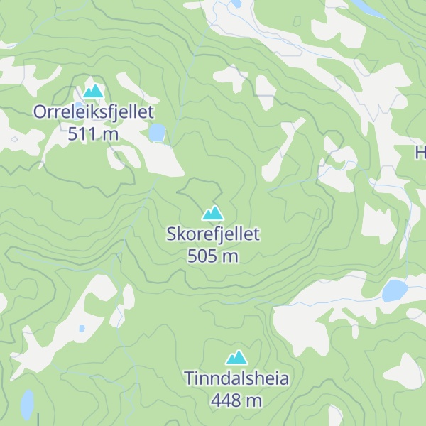 Map of Skorefjellet