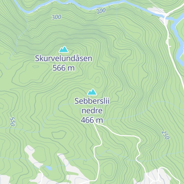 Map of Sebberslii nedre