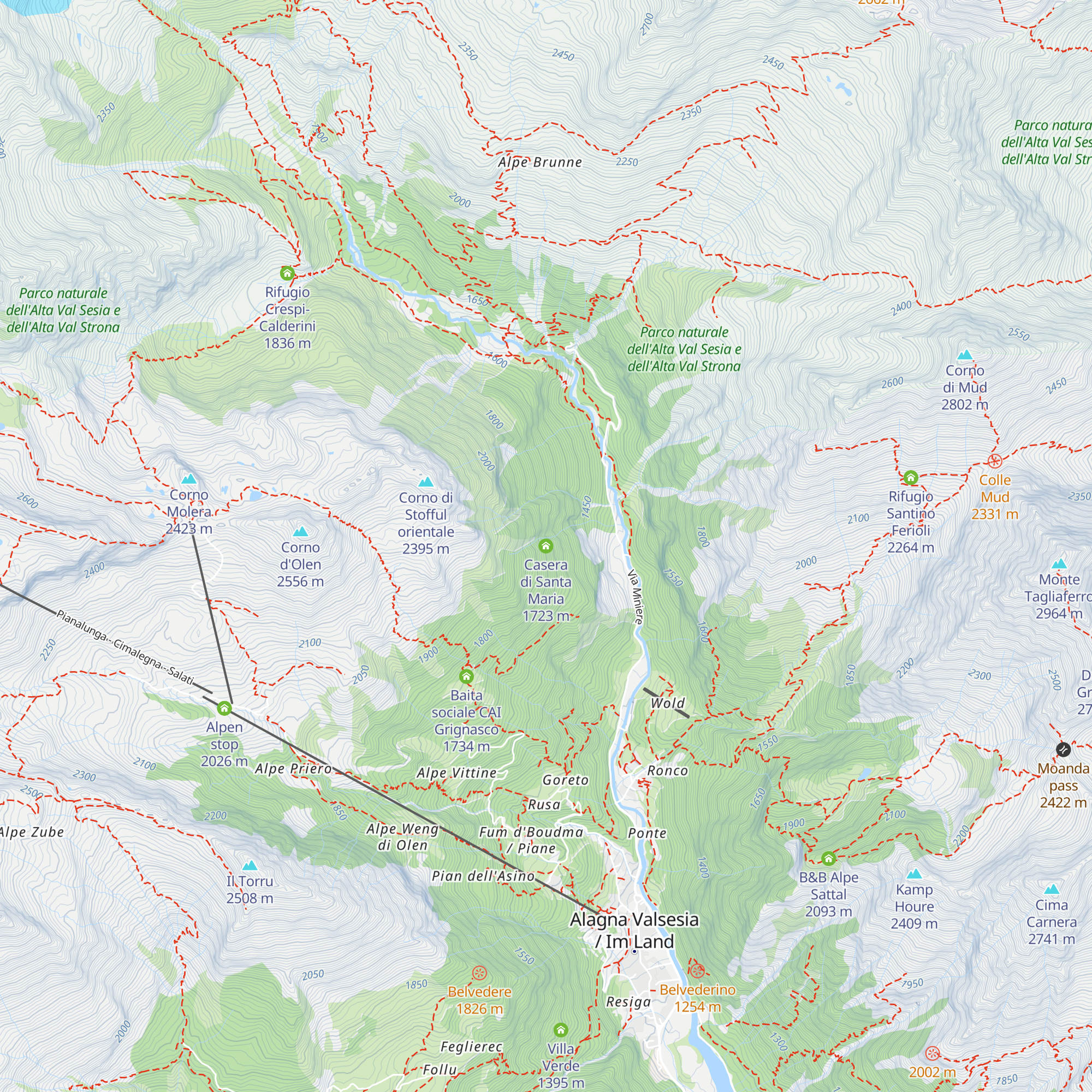 Casera di Santa Maria map