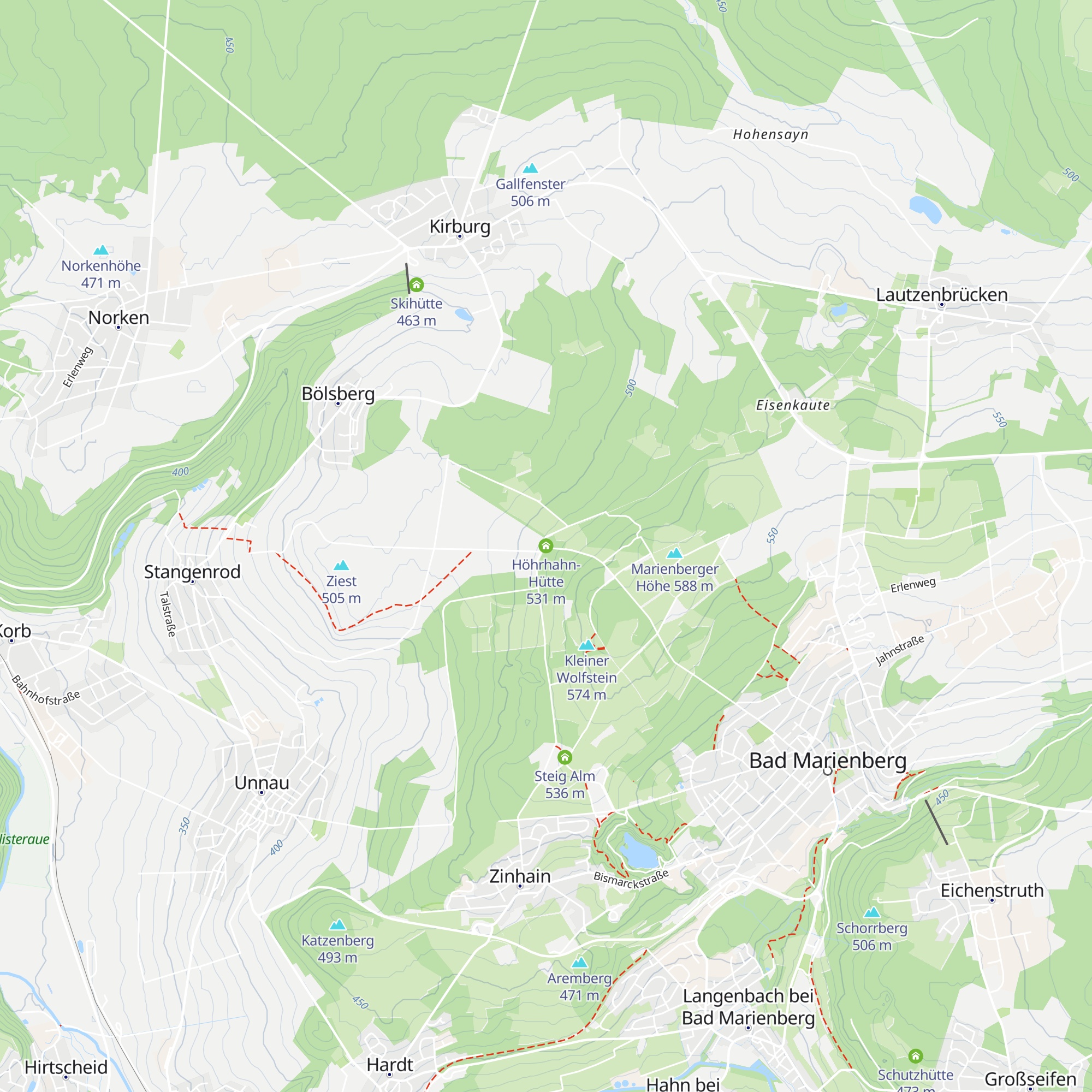 Höhrhahn-Hütte map