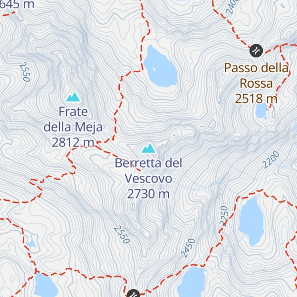 Map of Berretta del Vescovo
