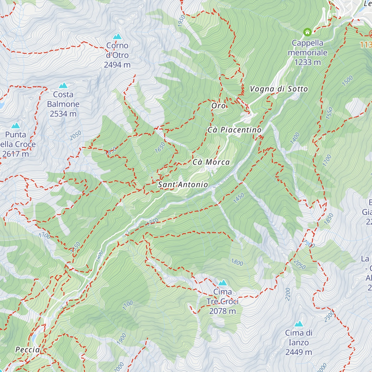 Rifugio Valle Vogna map