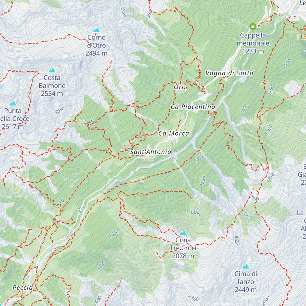 Rifugio Valle Vogna map