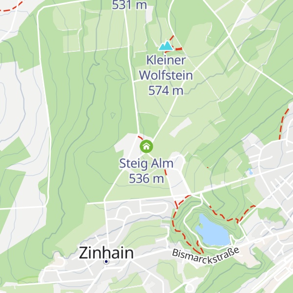 Map of Steig Alm