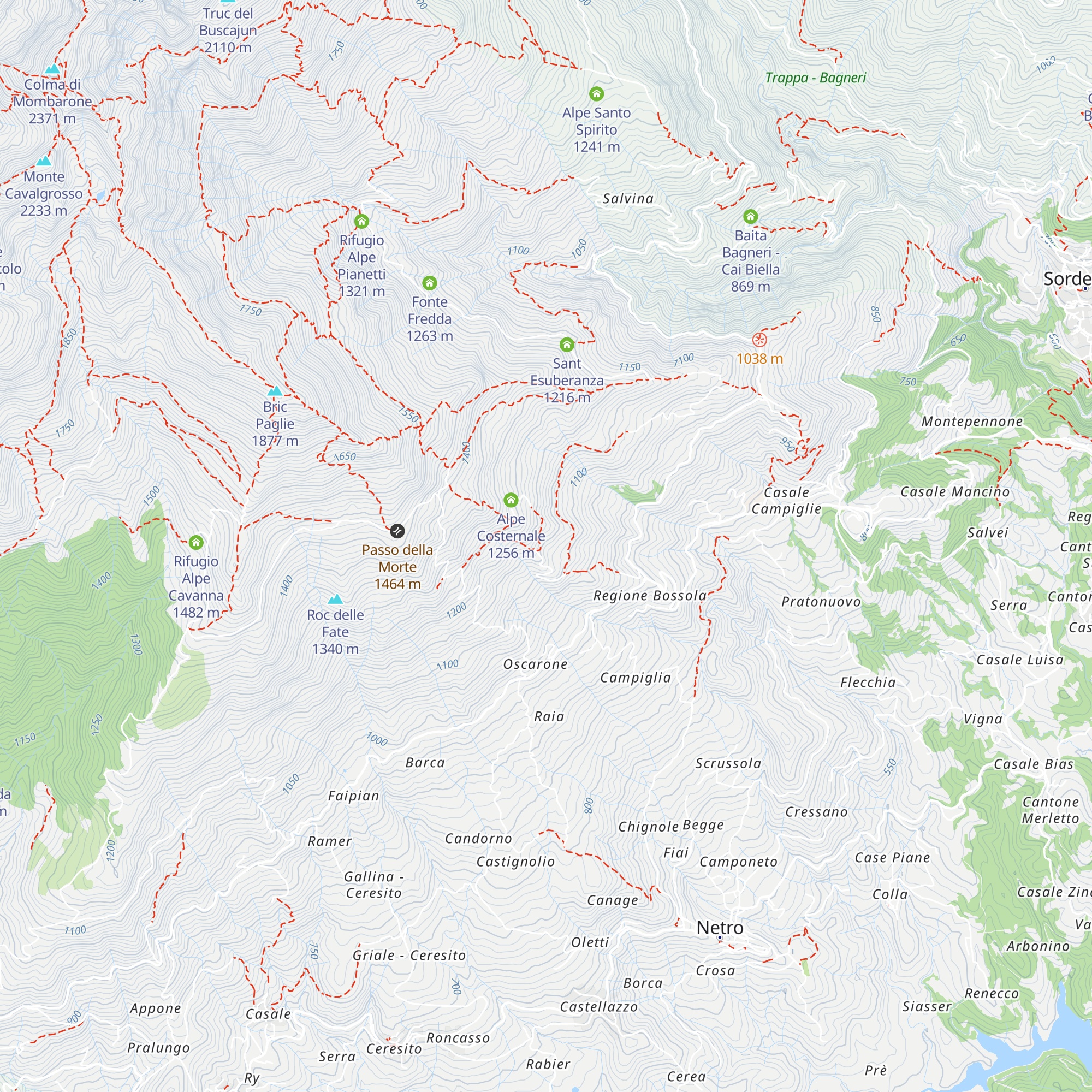 Alpe Saler map