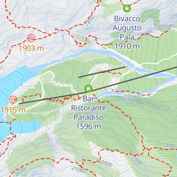 Map of Bar Ristorante Paradiso
