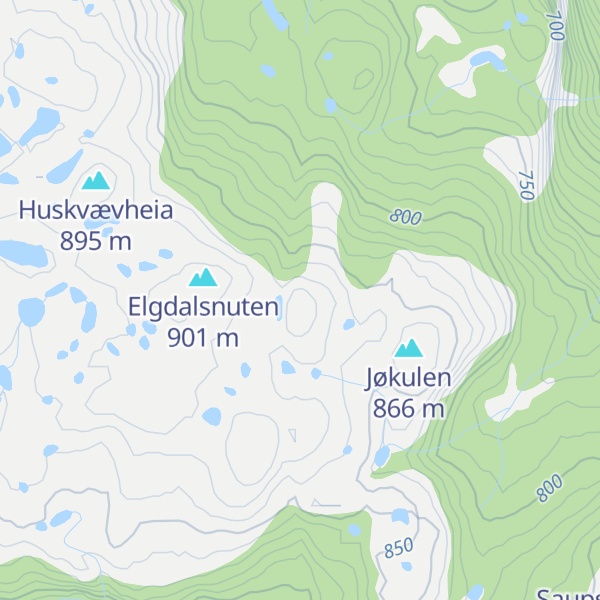 Map of Grønli
