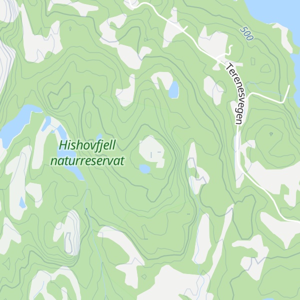 Map of Vardefjell