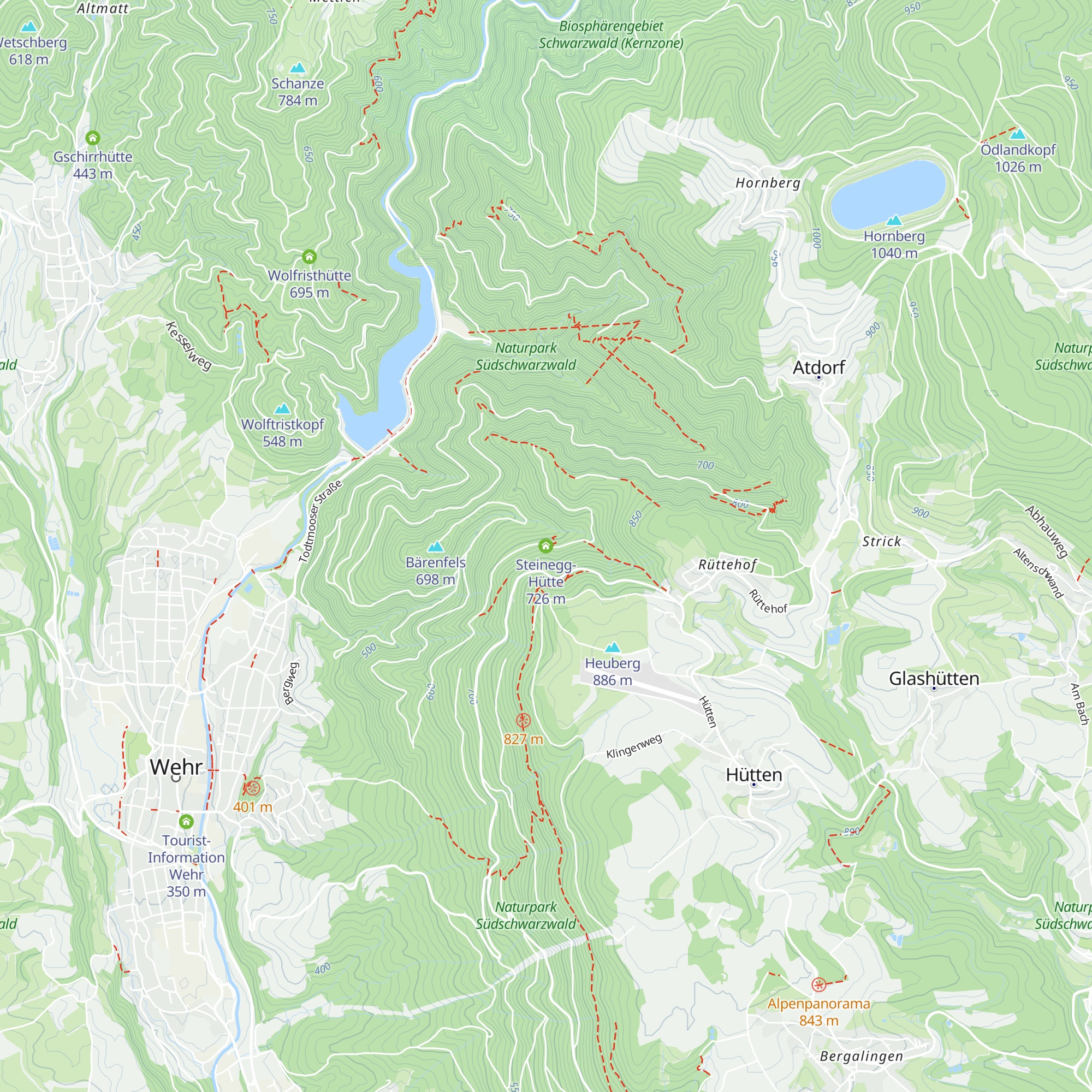 Steinegg-Hütte map