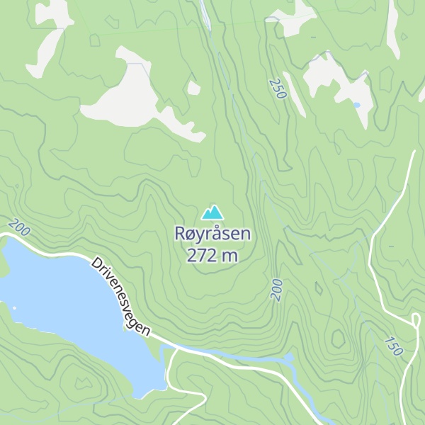 Map of Røyråsen