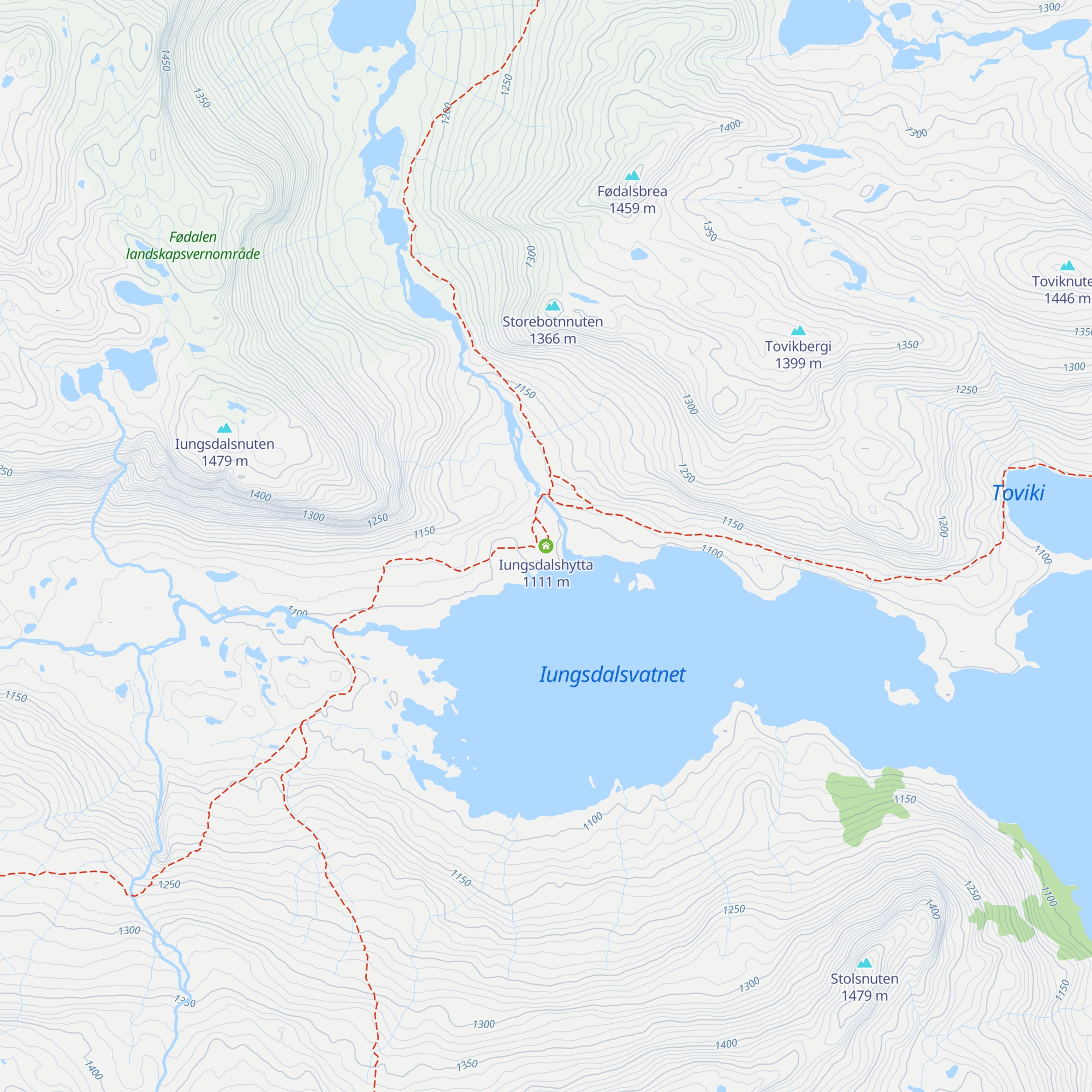 Iungsdalshytta map