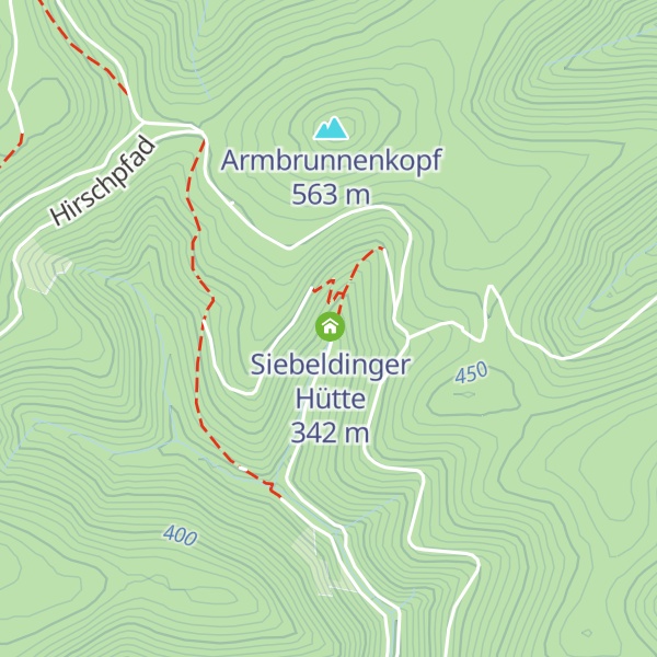 Map of Siebeldinger Hütte/Geldmünzhütte