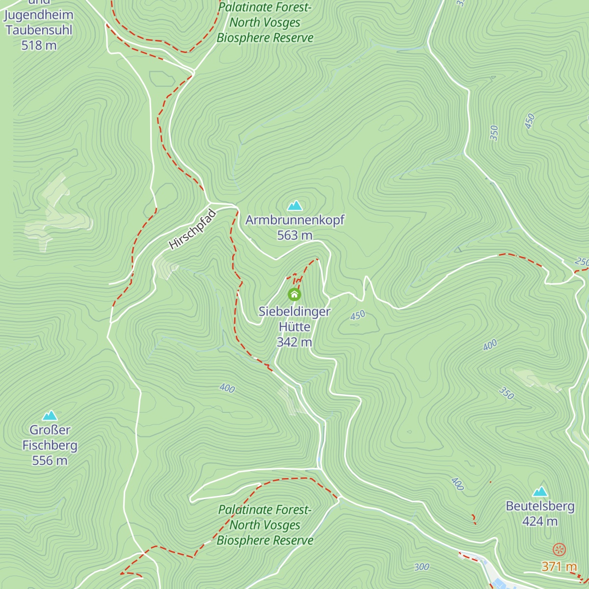 Siebeldinger Hütte map