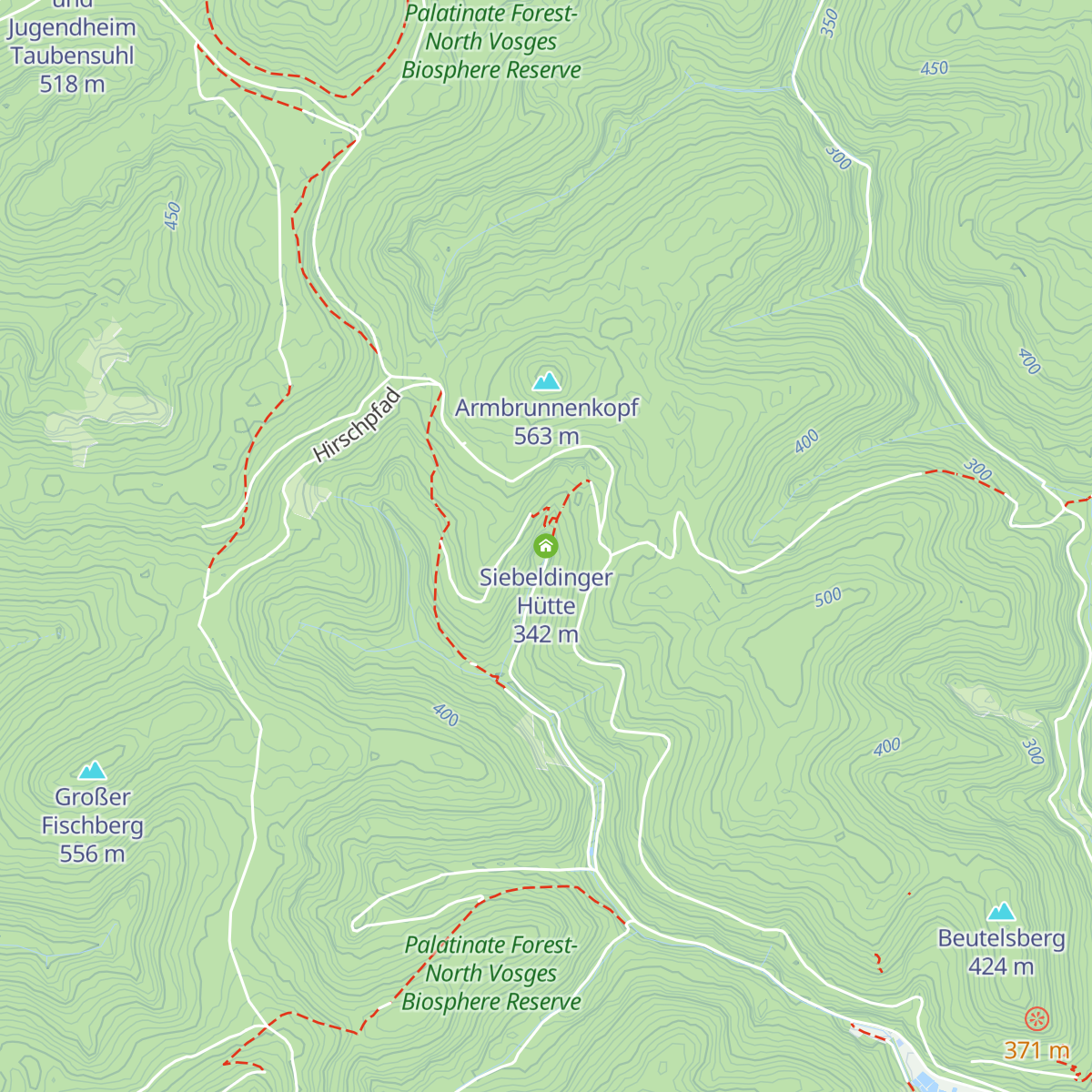 Siebeldinger Hütte map