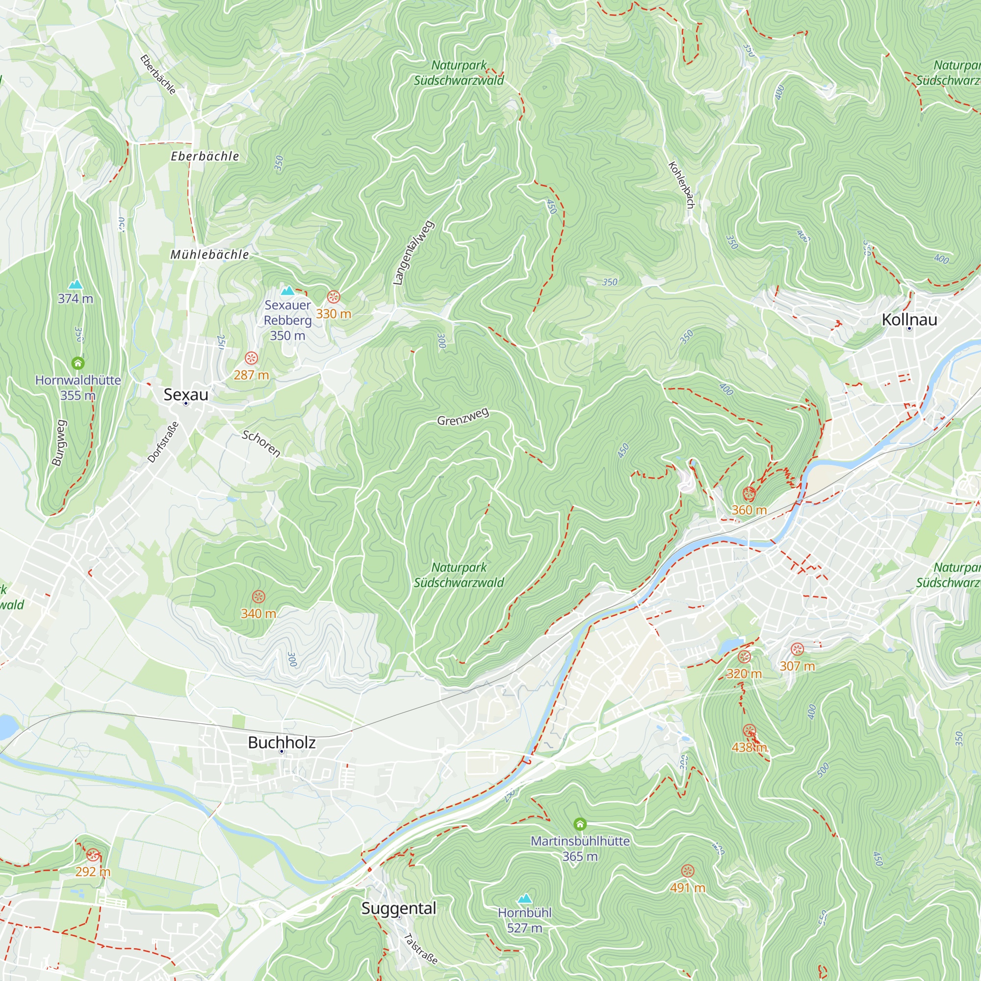 Obere Hütte map