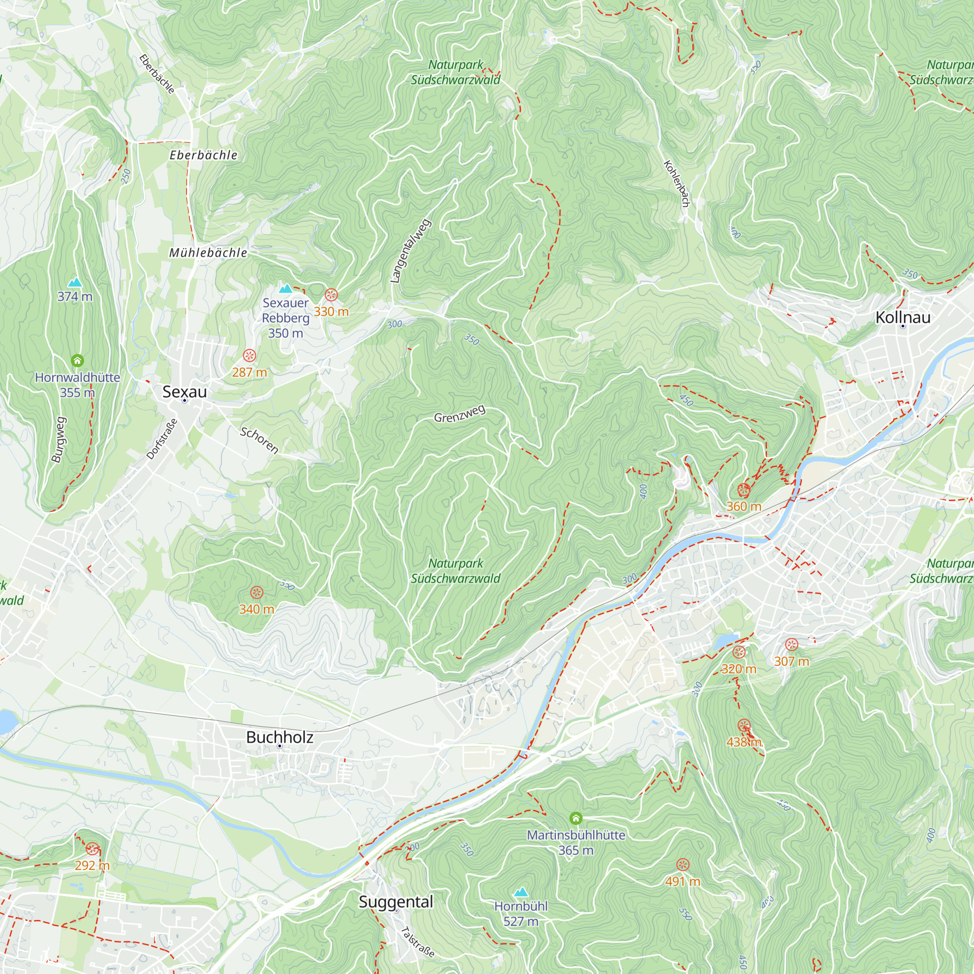 Obere Hütte map